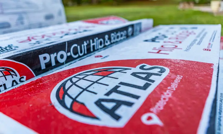 Atlas Pro-Cut shingles ready for use