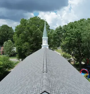 Commercial asphalt roofing, church roofing